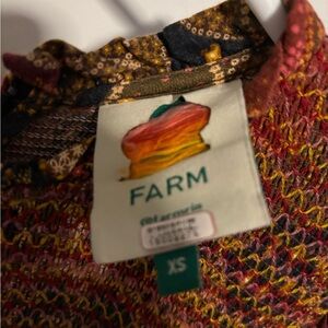 Farm Rio Anthropology Multicolor Textured Dress